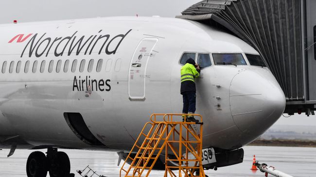 Самолет авиакомпании Nordwind