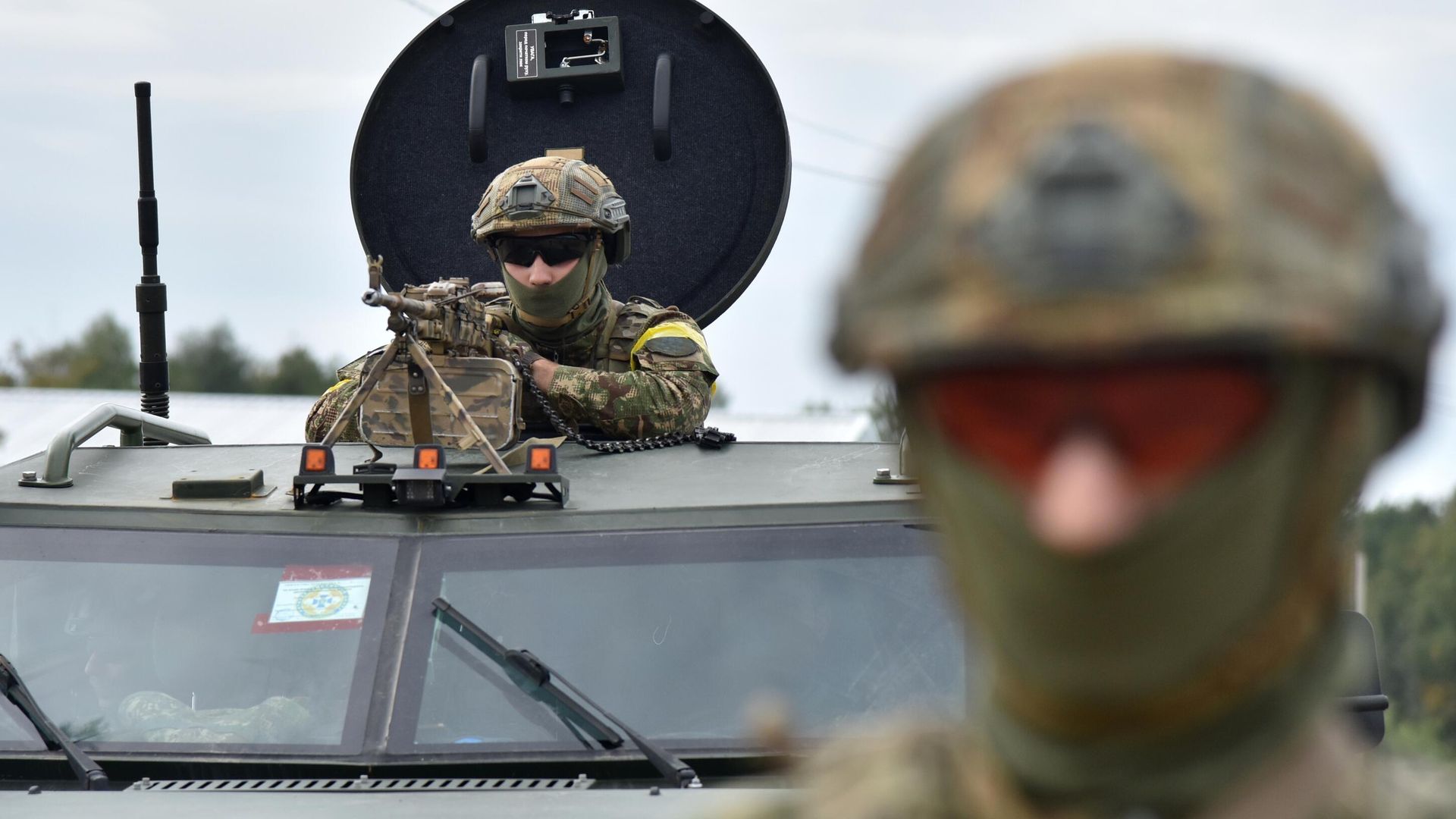 Военнослужащие во время совместных военных учений Украины и стран НАТО Военнослужащие во время совместных военных учений Украины и стран НАТО - РИА Новости, 1920, 07.01.2023