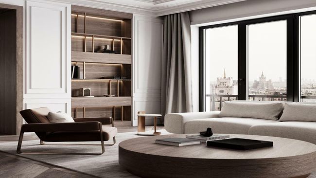 Пентхаус на последнем этаже комплекса с гостиничным сервисом Fairmont на Тверской