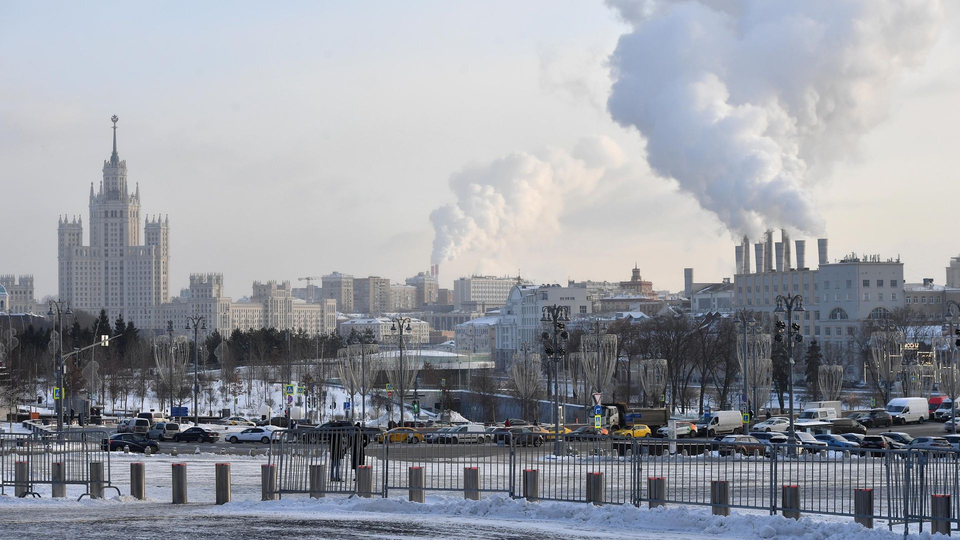 Морозы в Москве - РИА Новости, 1920, 24.12.2021