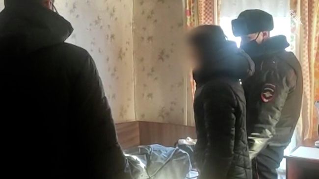 Показания совершившей преступление в отношении собственных детей в Саратовской области. Кадры СК РФ