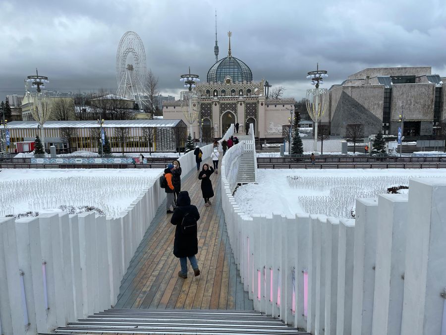 Мост через каток на ВДНХ Мост через каток на ВДНХ