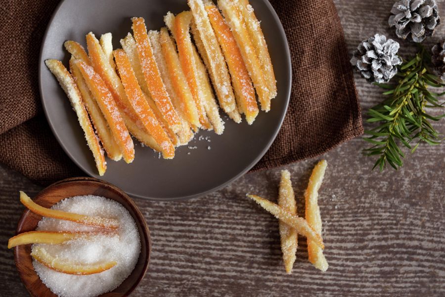 Цукаты из апельсиновой кожуры Цукаты из апельсиновой кожуры