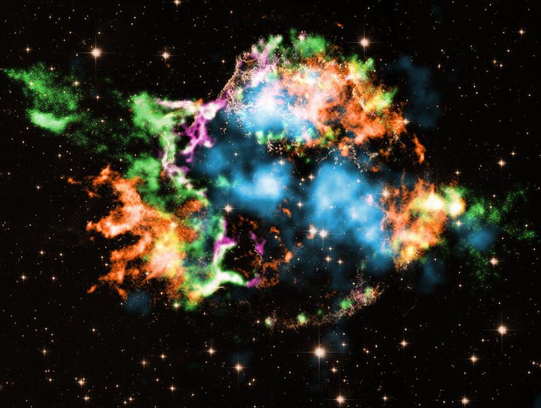 Кассиопея A (Cassiopeia A) — остаток сверхновой в созвездии Кассиопея Кассиопея A (Cassiopeia A) — остаток сверхновой в созвездии Кассиопея