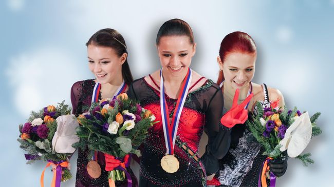 Анна Щербакова / Александра Трусова / Камила Валиева