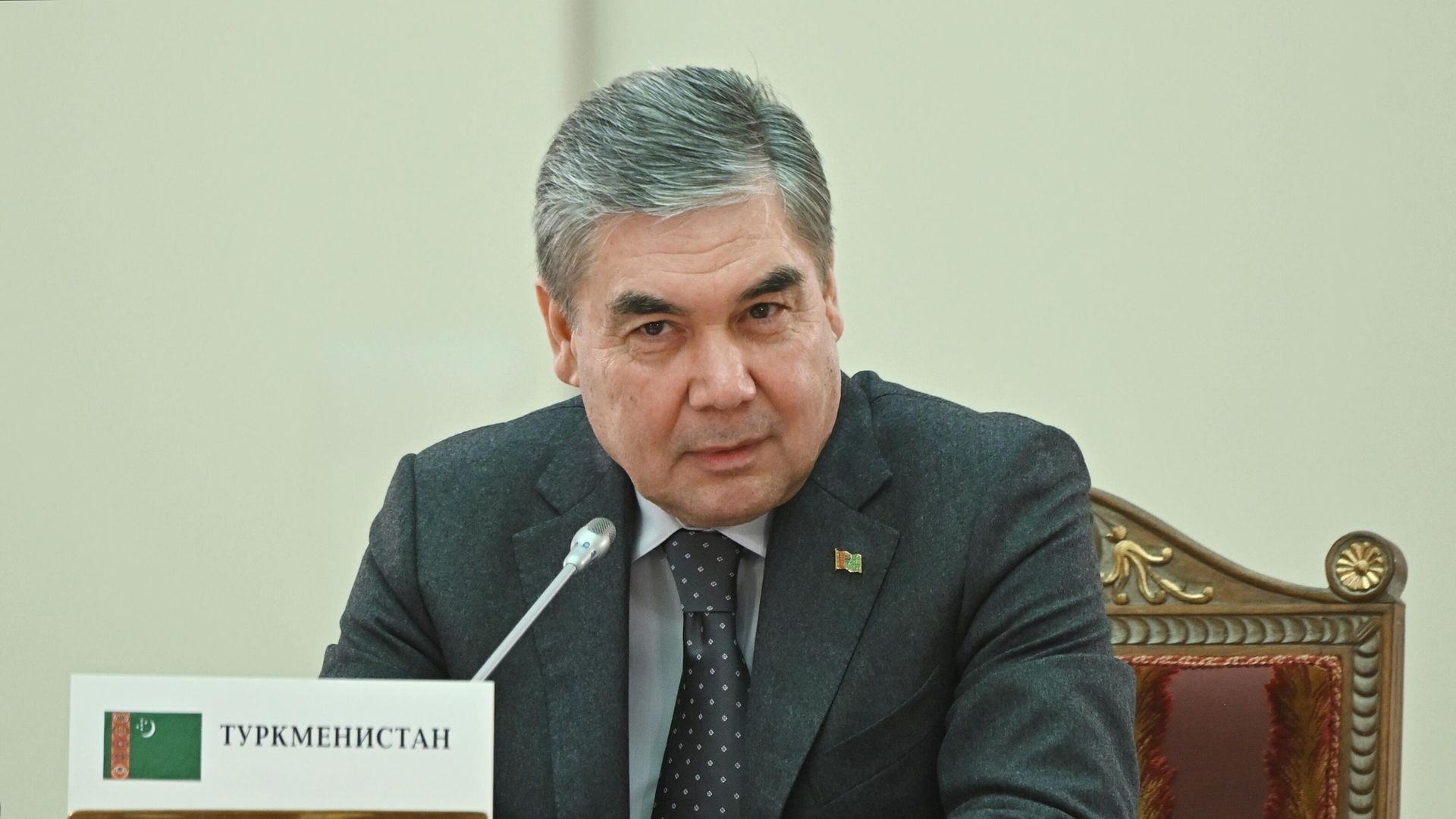 Президент Туркменистана Гурбангулы Бердымухамедов на неформальном саммите руководителей государств — участников СНГ - РИА Новости, 1920, 12.02.2022
