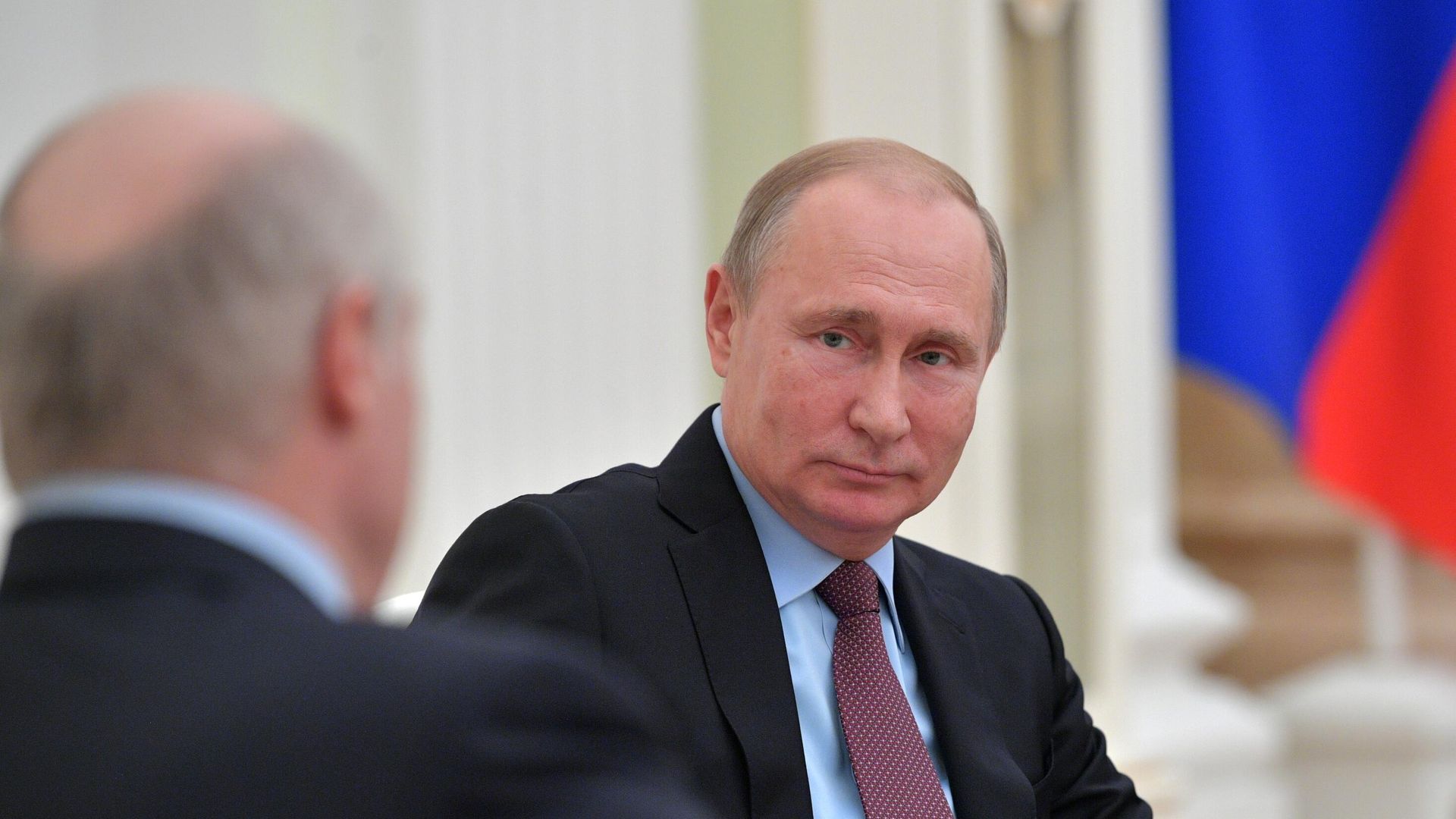 Президент России Владимир Путин во время встречи с президентом Белоруссии Александром Лукашенко Президент России Владимир Путин во время встречи с президентом Белоруссии Александром Лукашенко - РИА Новости, 1920, 29.12.2021