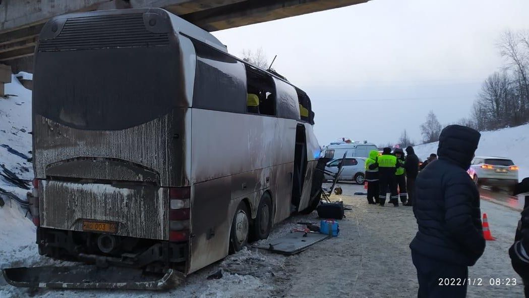 ДТП с участием автобуса в Рязанской области ДТП с участием автобуса в Рязанской области - РИА Новости, 1920, 02.01.2022