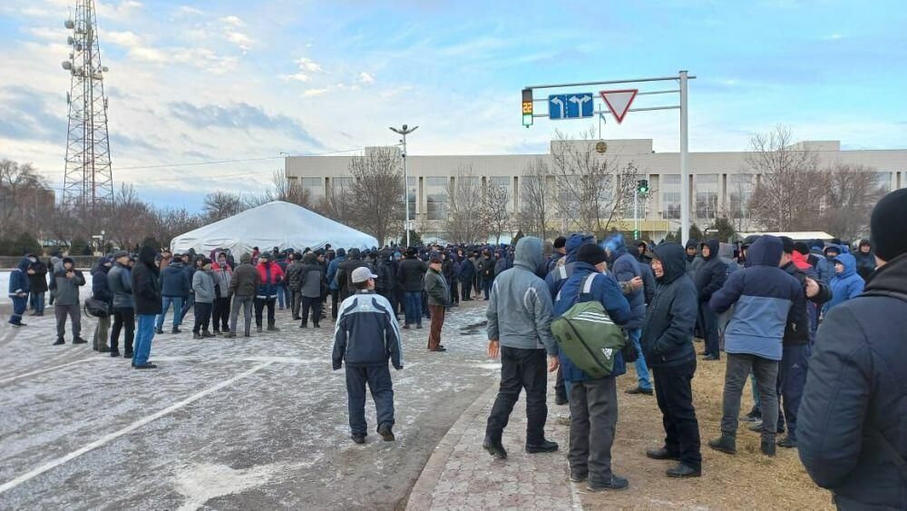 Митинг против повышения цен на газ в Актау, Казахстан - РИА Новости, 1920, 15.01.2022