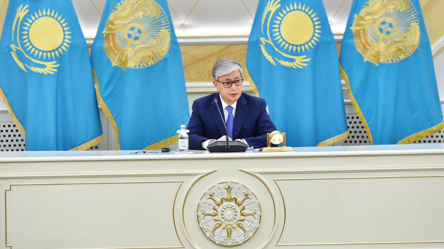Президент Республики Казахстан Касым-Жомарт Токаев Президент Республики Казахстан Касым-Жомарт Токаев - РИА Новости, 1920, 05.01.2022