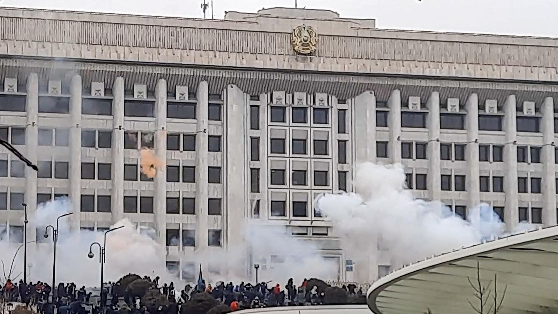 Акция протеста в Алма-Ате, Казахстан Акция протеста в Алма-Ате, Казахстан - РИА Новости, 1920, 05.01.2022