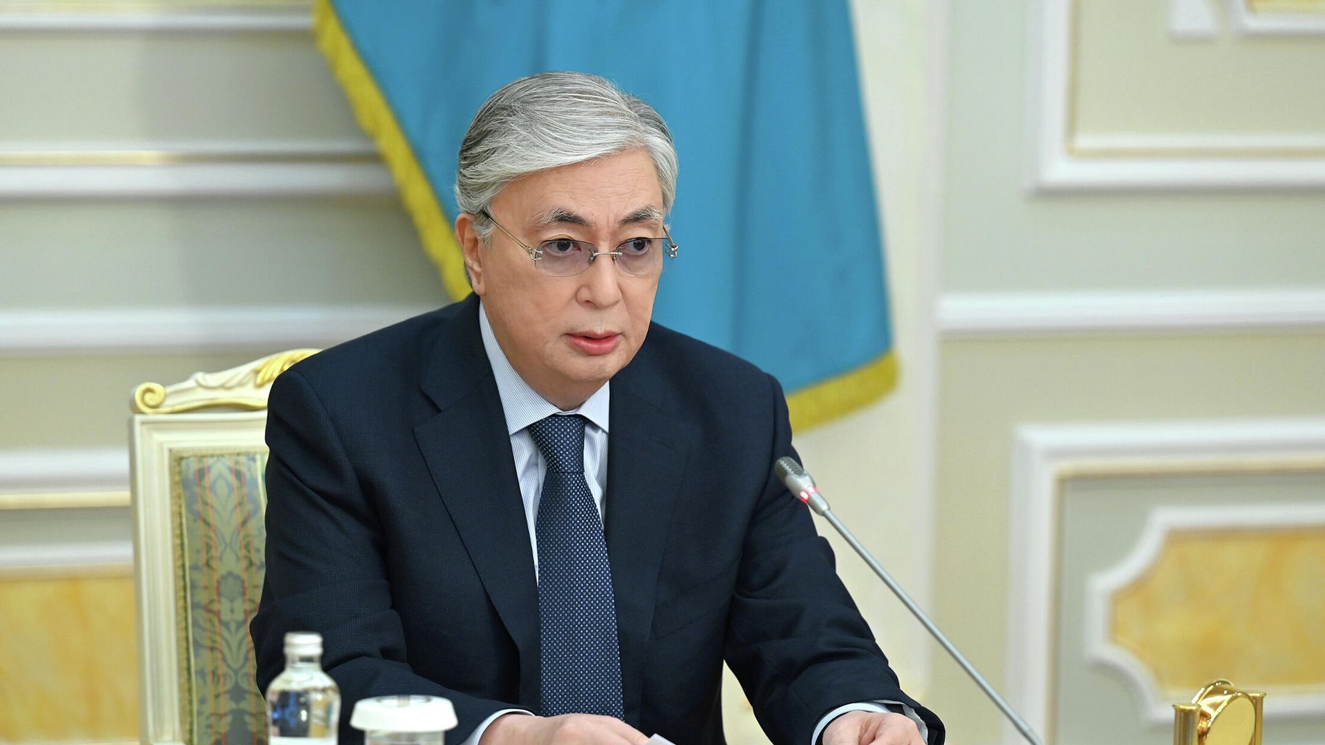Президент Казахстана Касым-Жомарт Токаев Президент Казахстана Касым-Жомарт Токаев - РИА Новости, 1920, 07.01.2022
