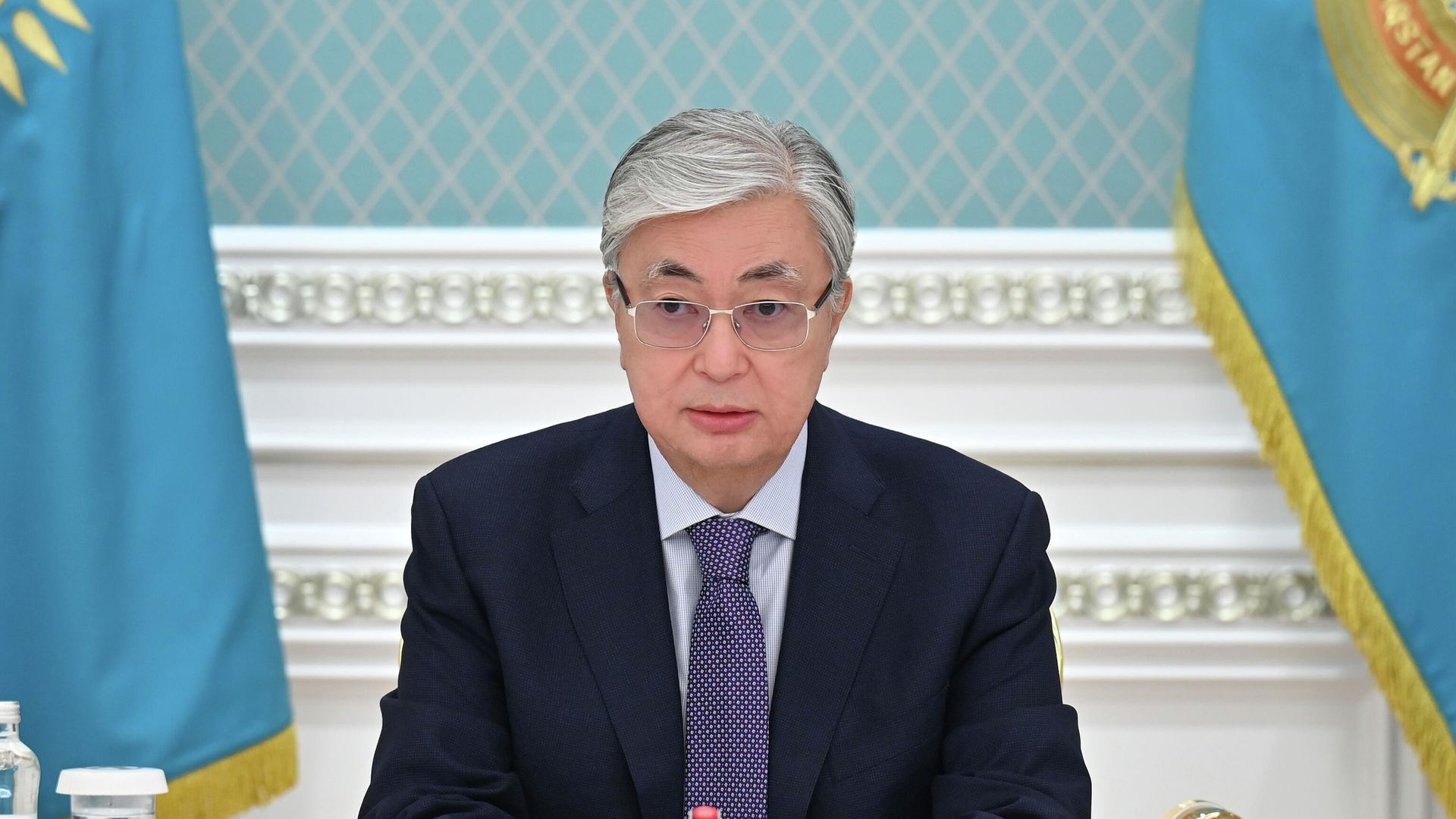 Президент Казахстана Касым-Жомарт Токаев Президент Казахстана Касым-Жомарт Токаев - РИА Новости, 1920, 16.03.2022