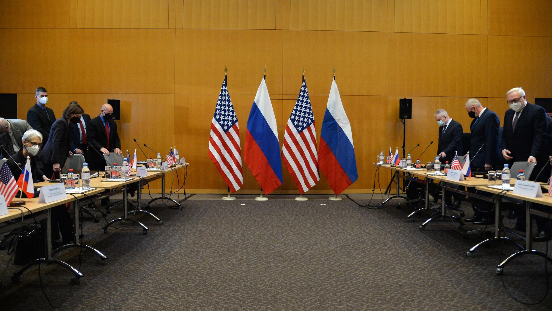 Переговоры Россия–США по гарантиям безопасности в Женеве Переговоры Россия–США по гарантиям безопасности в Женеве - РИА Новости, 1920, 10.01.2022