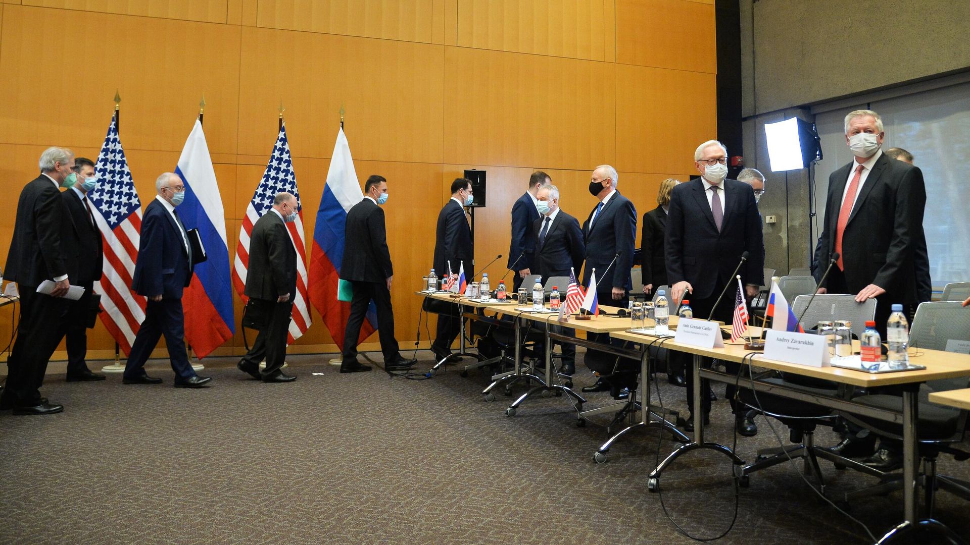 Участники двусторонних переговоров по безопасности между США и Россией в Женеве Участники двусторонних переговоров по безопасности между США и Россией в Женеве - РИА Новости, 1920, 14.01.2022