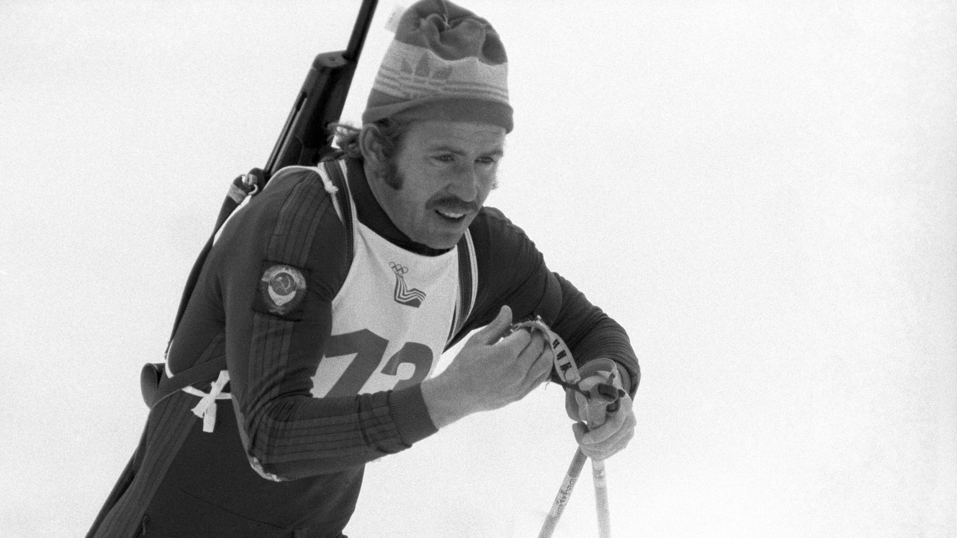 Чемпион зимней Олимпиады 1980 года в Лейк-Плэсиде (США) по биатлону Анатолий Алябьев. Чемпион зимней Олимпиады 1980 года в Лейк-Плэсиде (США) по биатлону Анатолий Алябьев. - РИА Новости, 1920, 11.01.2022
