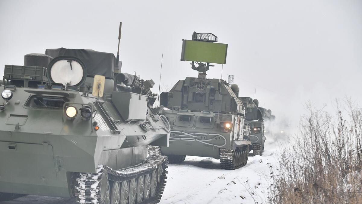 Тактико-специальное учение с военнослужащими зенитного ракетного полка Кантемировской танковой дивизии ЗВО в Подмосковье Тактико-специальное учение с военнослужащими зенитного ракетного полка Кантемировской танковой дивизии ЗВО в Подмосковье - РИА Новости, 1920, 17.01.2022