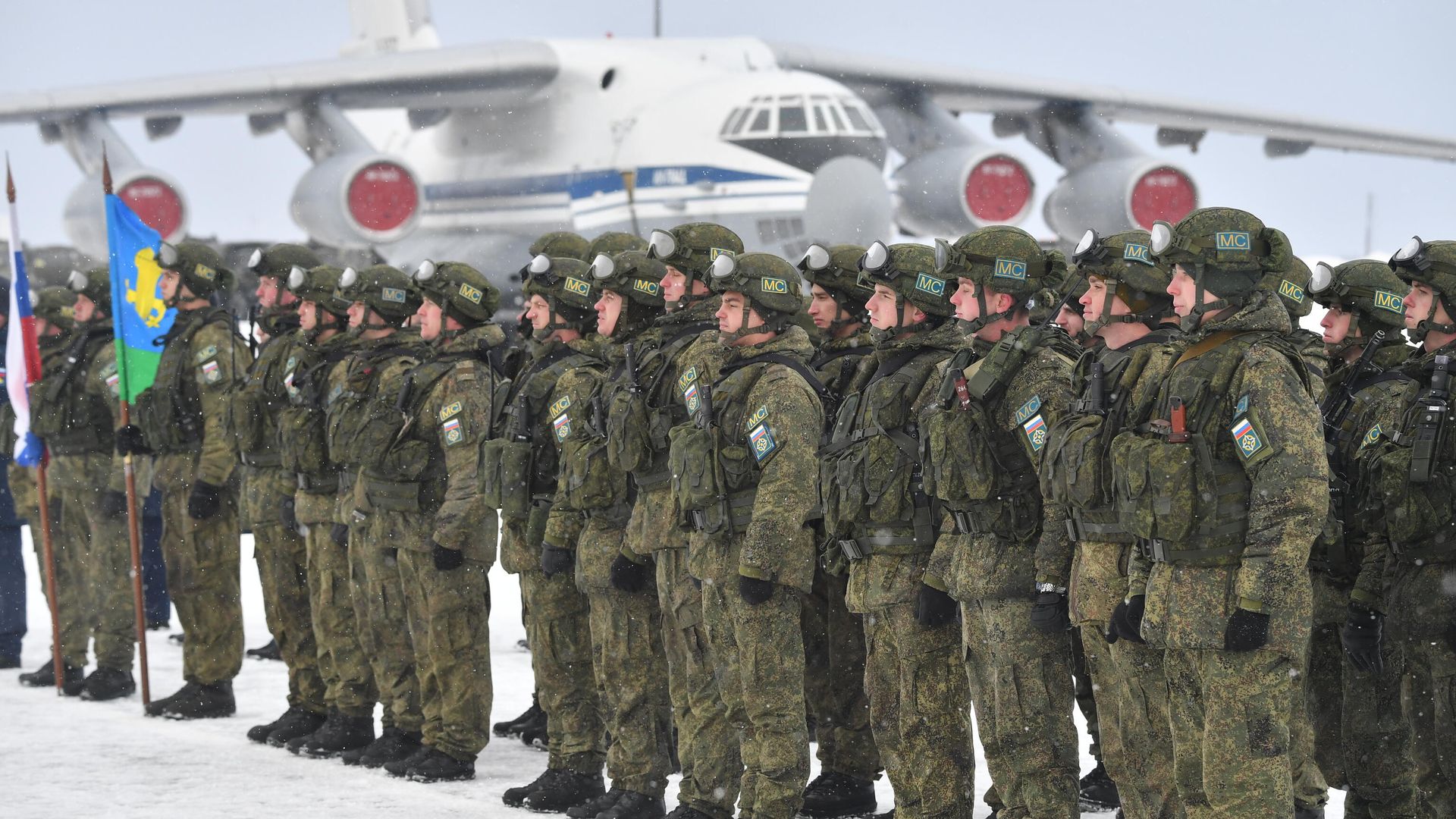 Военнослужащие РФ контингента миротворческих сил ОДКБ Военнослужащие РФ контингента миротворческих сил ОДКБ - РИА Новости, 1920, 15.01.2022