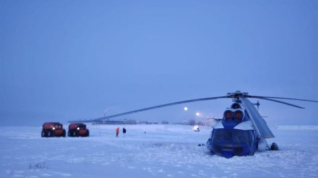 Экстренная посадка вертолета в НАО Экстренная посадка вертолета в НАО