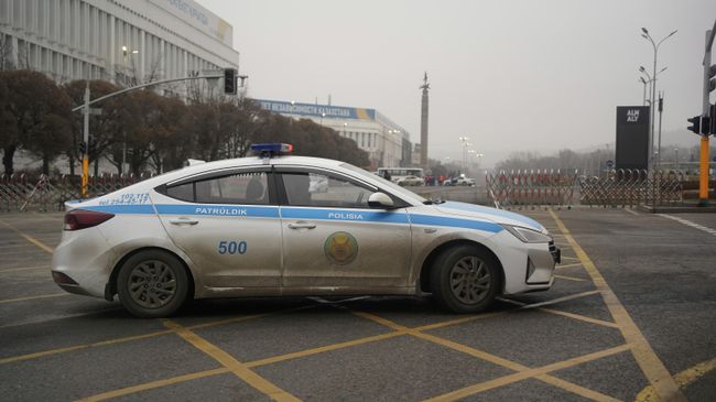 Автомобиль полиции в Казахстане
