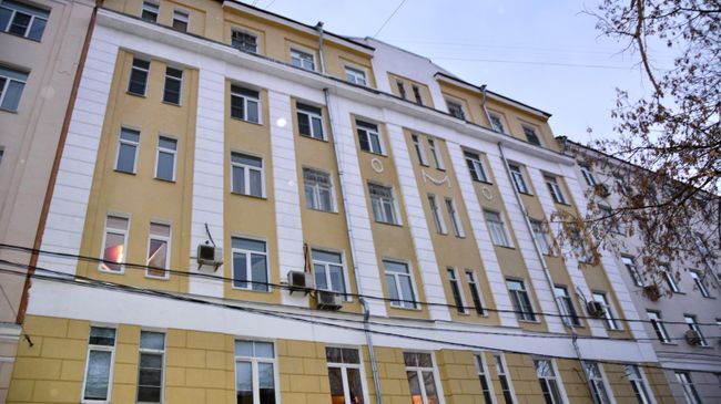 Дом начала XX века в Малом Предтеченском переулке Москвы