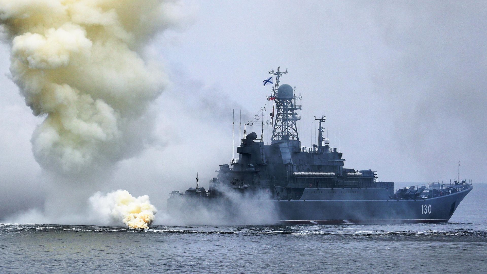Большой десантный корабль Королев проекта 775 Балтийского флота на учениях Большой десантный корабль Королев проекта 775 Балтийского флота на учениях - РИА Новости, 1920, 24.01.2022
