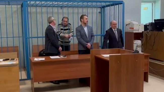 Заместитель министра транспорта РФ Владимир Токарев в зале Хорошевского суда Москвы (скриншот видео)