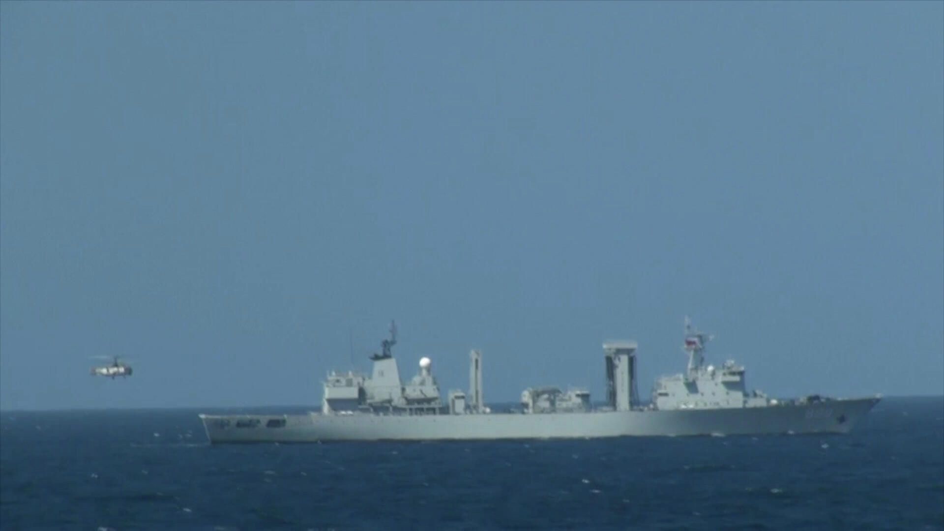 Российско-китайские военные учения в Аравийском море. Кадры Минобороны РФ Российско-китайские военные учения в Аравийском море. Кадры Минобороны РФ - РИА Новости, 1920, 25.01.2022