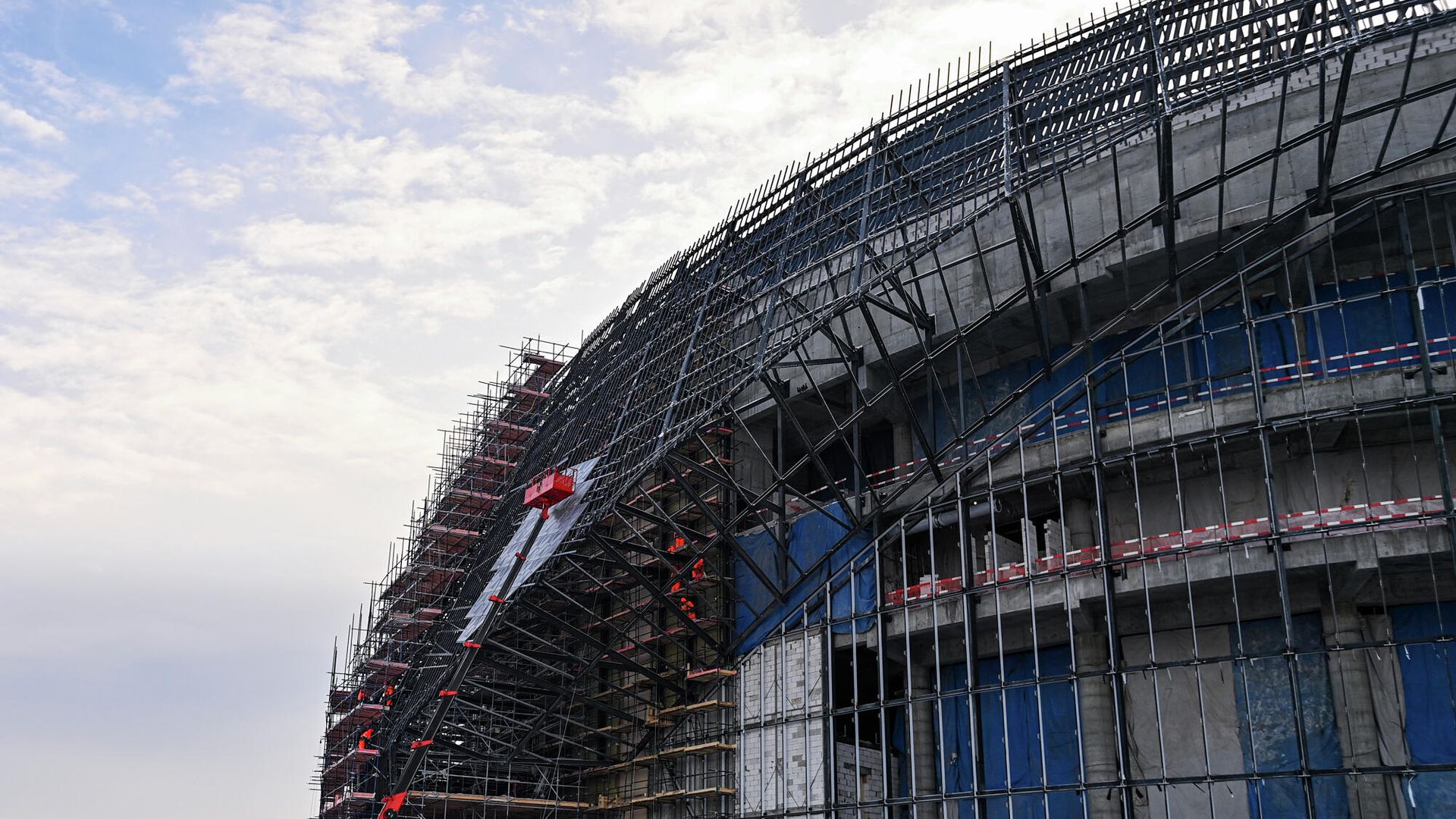 Строительство стадиона Строительство стадиона - РИА Новости, 1920, 15.12.2024