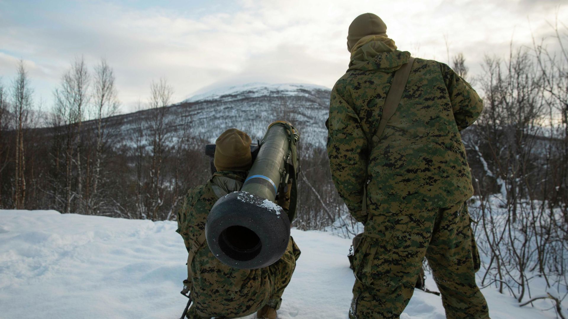 Американские военные производят выстрел ПТРК Javelin во время учений Американские военные производят выстрел ПТРК Javelin во время учений - РИА Новости, 1920, 02.02.2022