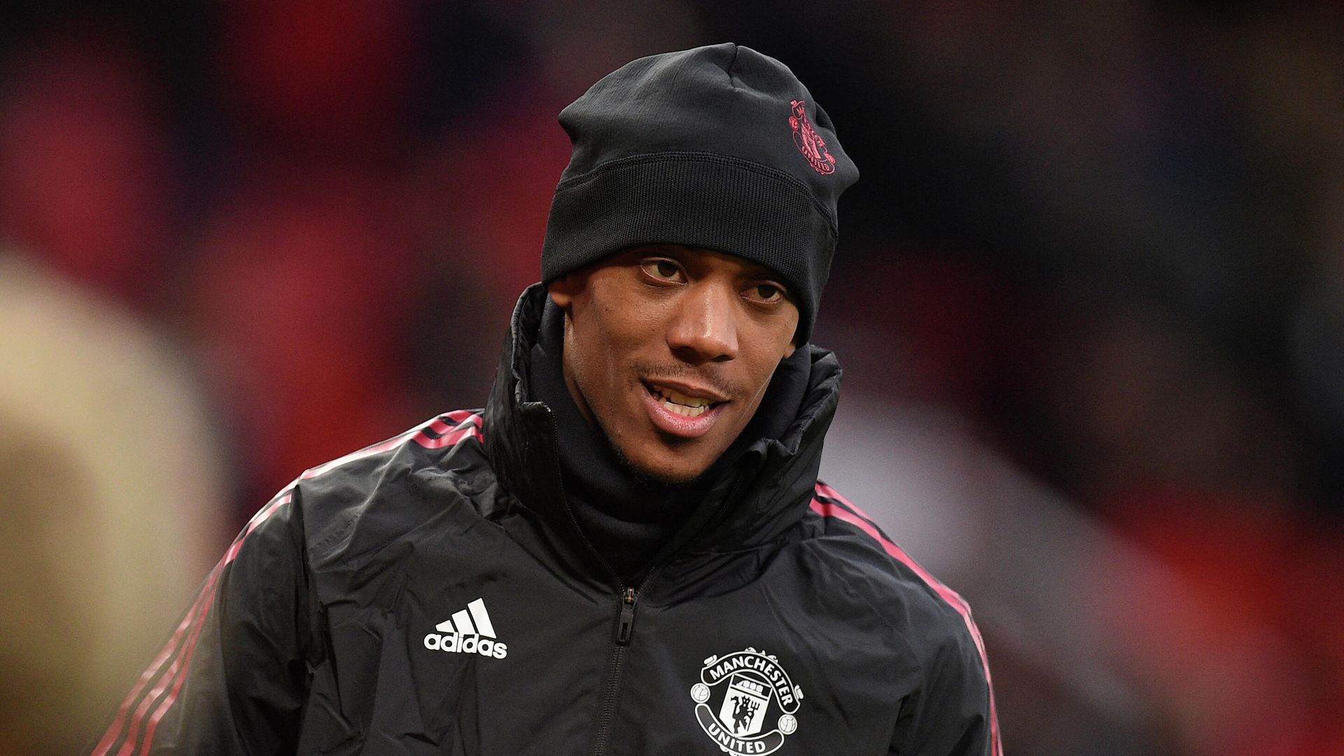 Manchester United's French striker Anthony Martial warms up ahead of the English Premier League football match between Manchester United and West Ham United at Old Trafford in Manchester, north west England, on January 22, 2022. (Photo by Oli SCARFF / AFP) / RESTRICTED TO EDITORIAL USE. No use with unauthorized audio, video, data, fixture lists, club/league logos or 'live' services. Online in-match use limited to 120 images. An additional 40 images may be used in extra time. No video emulation. Social media in-match use limited to 120 images. An additional 40 images may be used in extra time. No use in betting publications, games or single club/league/player publications. / Manchester United's French striker Anthony Martial warms up ahead of the English Premier League football match between Manchester United and West Ham United at Old Trafford in Manchester, north west England, on January 22, 2022. (Photo by Oli SCARFF / AFP) / RESTRICTED TO EDITORIAL USE. No use with unauthorized audio, video, data, fixture lists, club/league logos or 'live' services. Online in-match use limited to 120 images. An additional 40 images may be used in extra time. No video emulation. Social media in-match use limited to 120 images. An additional 40 images may be used in extra time. No use in betting publications, games or single club/league/player publications. / - РИА Новости, 1920, 26.01.2022