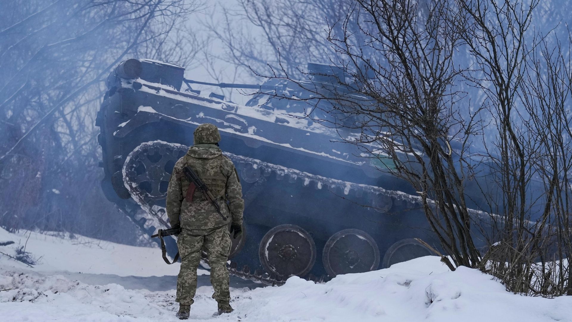 Украинские военные в Луганской области Украинские военные в Луганской области - РИА Новости, 1920, 30.01.2022