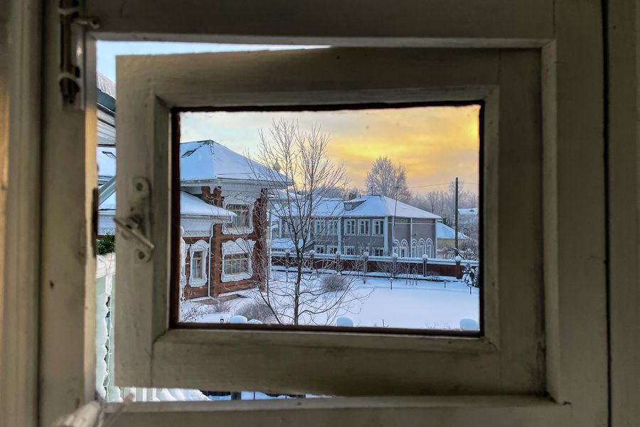 Вид на город из окна гостиницы Губерния в Вологде Вид на город из окна гостиницы Губерния в Вологде