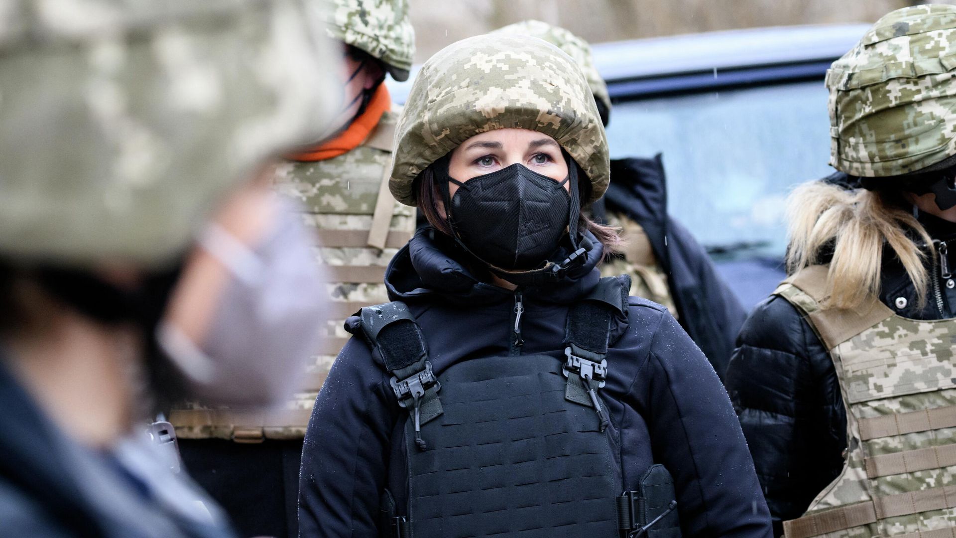 Министр иностранных дел Германии Анналена Бербок в Широкино, Донецкая область - РИА Новости, 1920, 19.02.2022