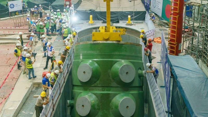 Установка корпуса реактора ВВЭР-1200 на АЭС Руппур в Бангладеш - РИА Новости, 1920, 05.02.2026