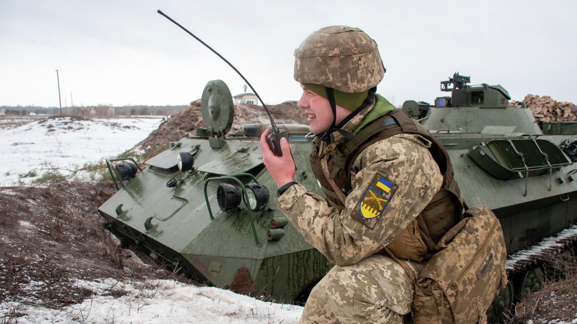 Украинские военные во время учений Украинские военные во время учений - РИА Новости, 1920, 04.03.2022