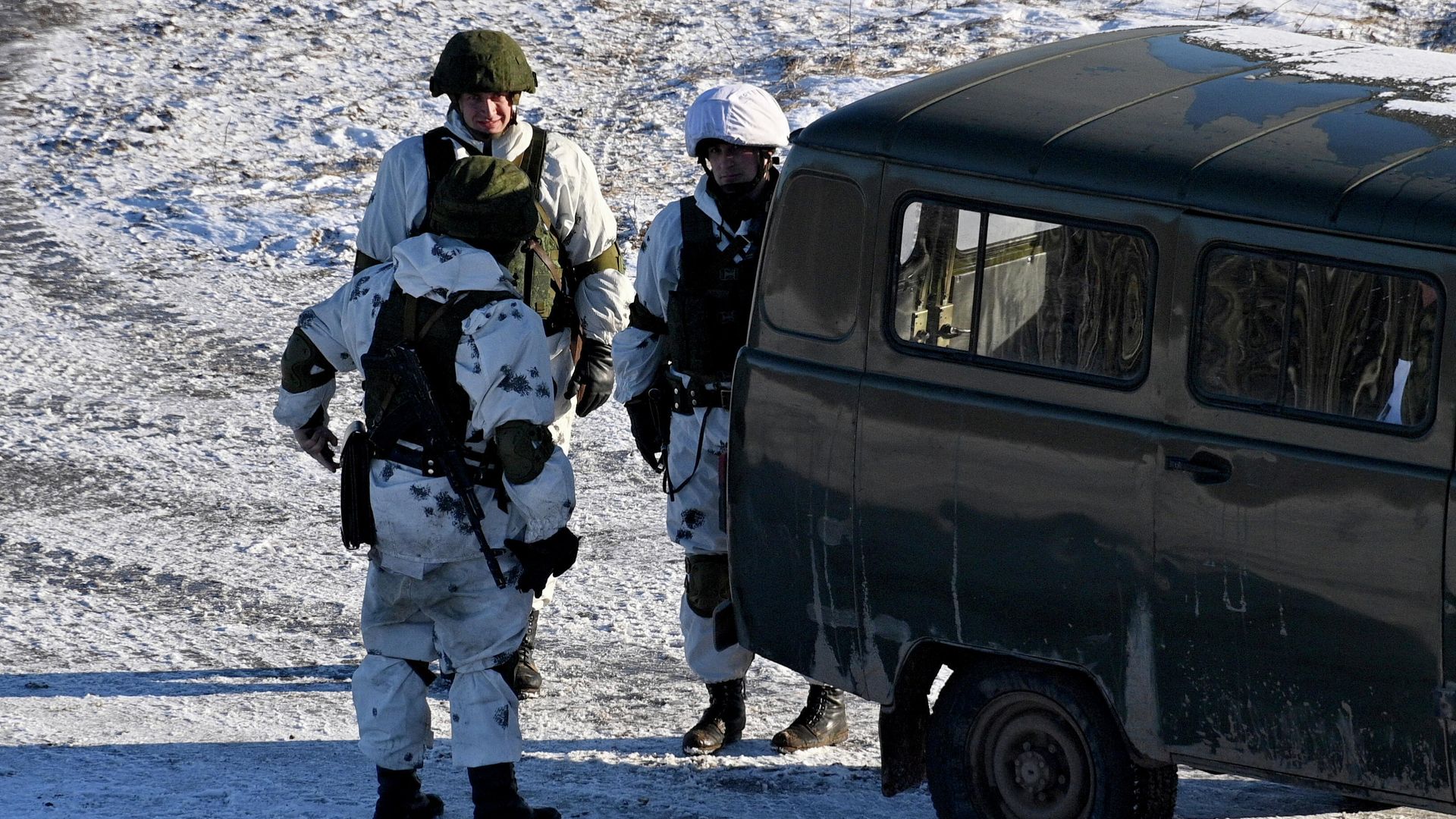 Военнослужащие во время совместных учений России и Белоруссии Военнослужащие во время совместных учений России и Белоруссии - РИА Новости, 1920, 19.12.2022
