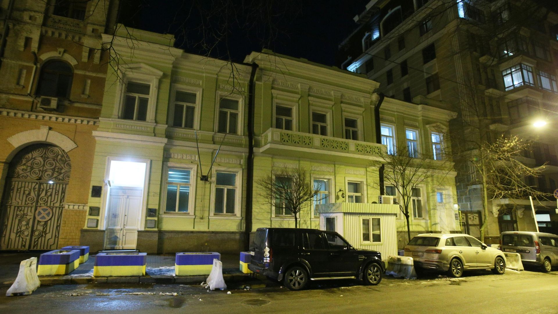Здание посольства Великобритании в Киеве, с которого был снят государственный флаг Здание посольства Великобритании в Киеве, с которого был снят государственный флаг - РИА Новости, 1920, 19.02.2022