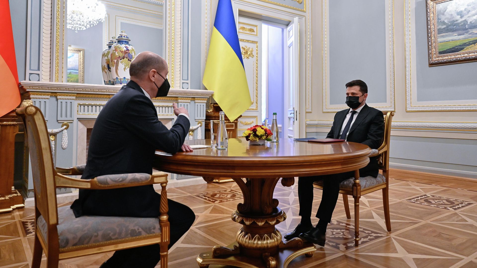 Встреча президента Украины Владимира Зеленского и федерального канцлера Германии Олафа Шольца в Киеве - РИА Новости, 1920, 14.02.2022