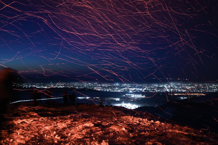 Встреча Шагаа  на горе Догээ в Кызыле