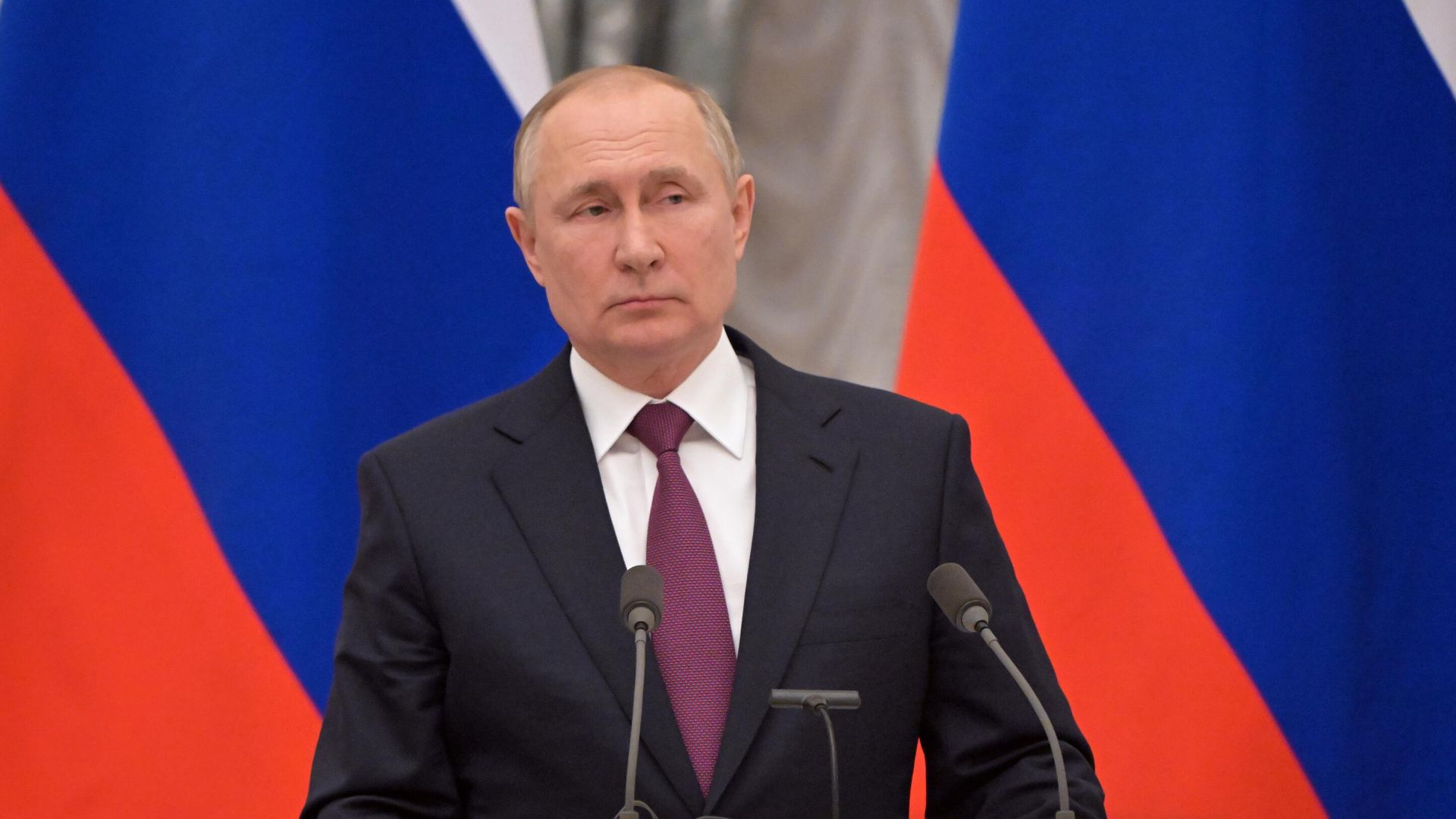 Президент РФ Владимир Путин на пресс-конференции Президент РФ Владимир Путин на пресс-конференции - РИА Новости, 1920, 22.02.2022