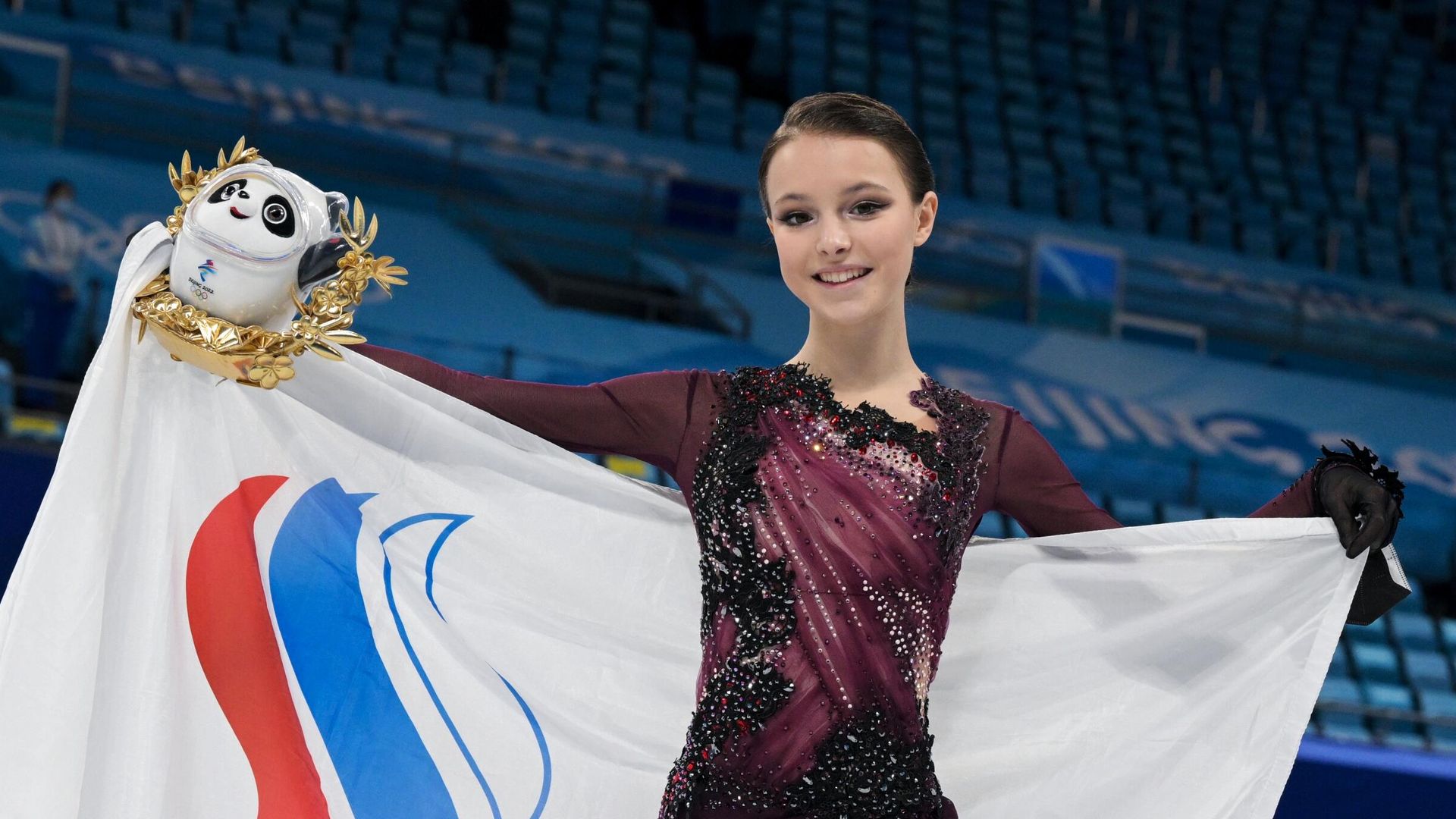 Анна Щербакова, занявшая 1-е место в женском одиночном катании на соревнованиях по фигурному катанию на XXIV зимних Олимпийских играх в Пекине - РИА Новости, 1920, 17.02.2022