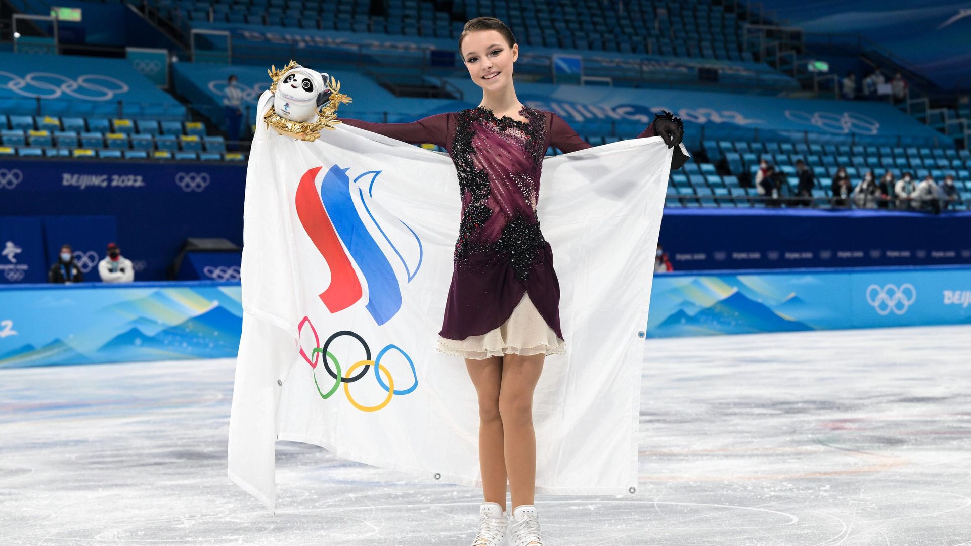 Анна Щербакова, занявшая 1-е место в женском одиночном катании на соревнованиях по фигурному катанию на XXIV зимних Олимпийских играх в Пекине - РИА Новости, 1920, 20.02.2022