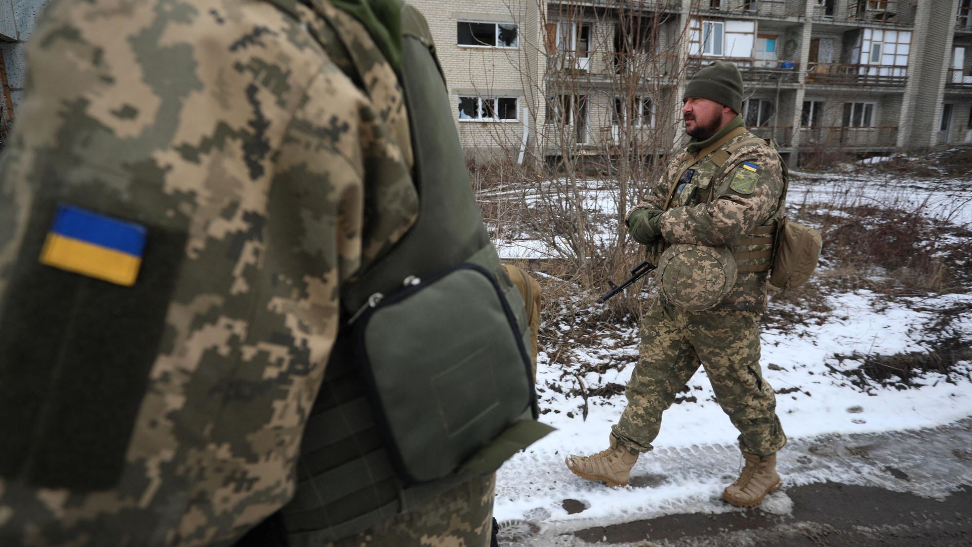 Украинские военные на линии соприкосновения в Донецкой области Украинские военные на линии соприкосновения в Донецкой области - РИА Новости, 1920, 28.02.2022