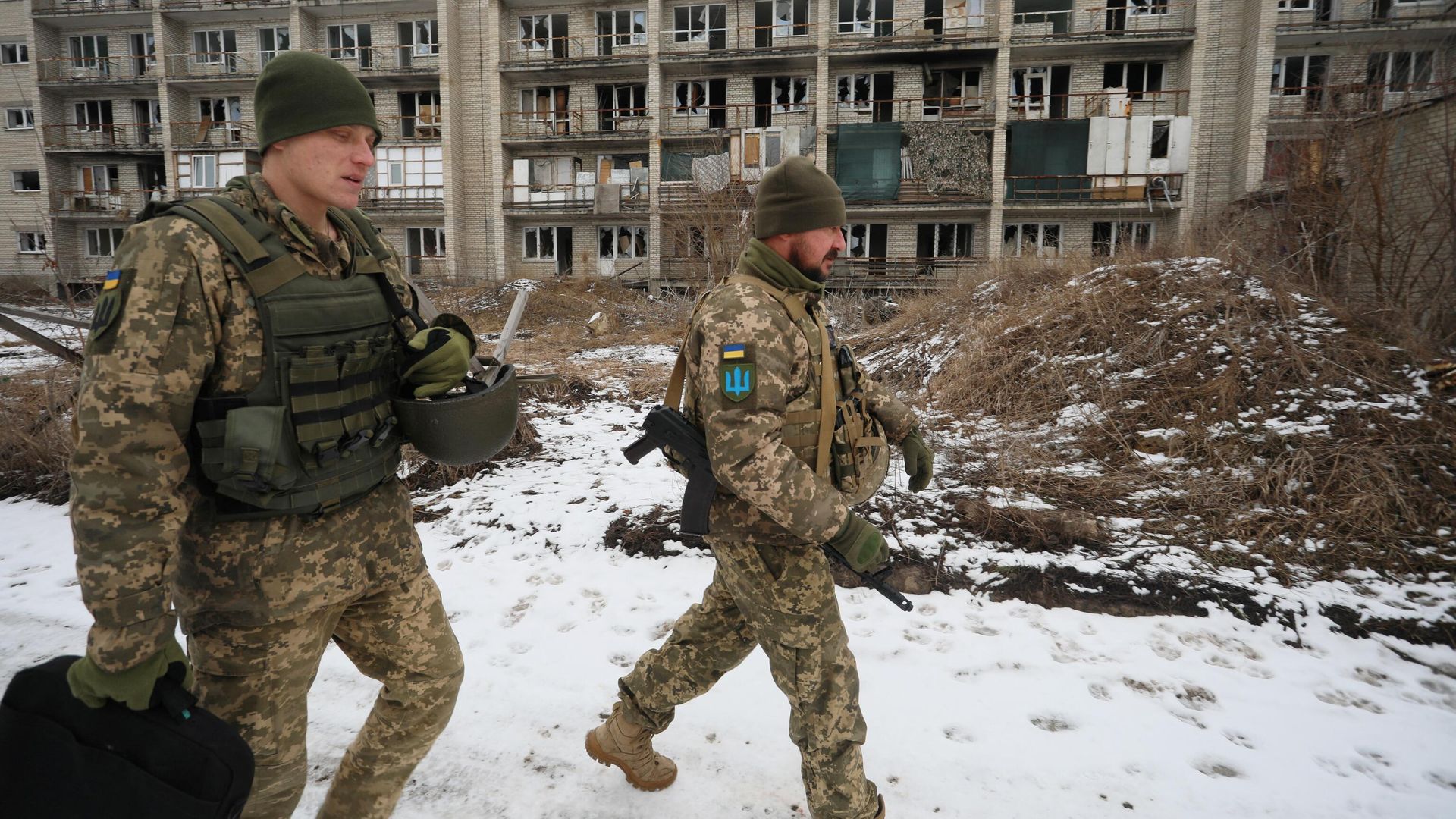 Украинские военные на линии соприкосновения в Донецкой области Украинские военные на линии соприкосновения в Донецкой области - РИА Новости, 1920, 18.02.2022