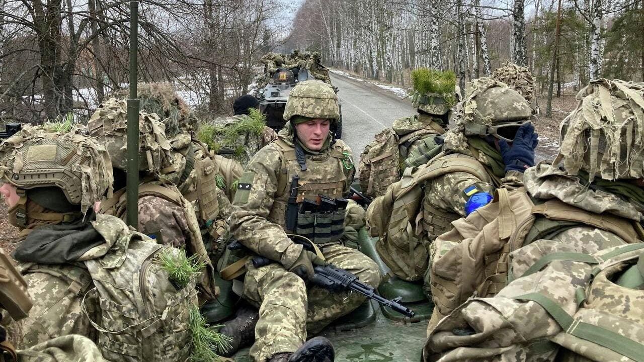 Украинские военные  - РИА Новости, 1920, 20.02.2022