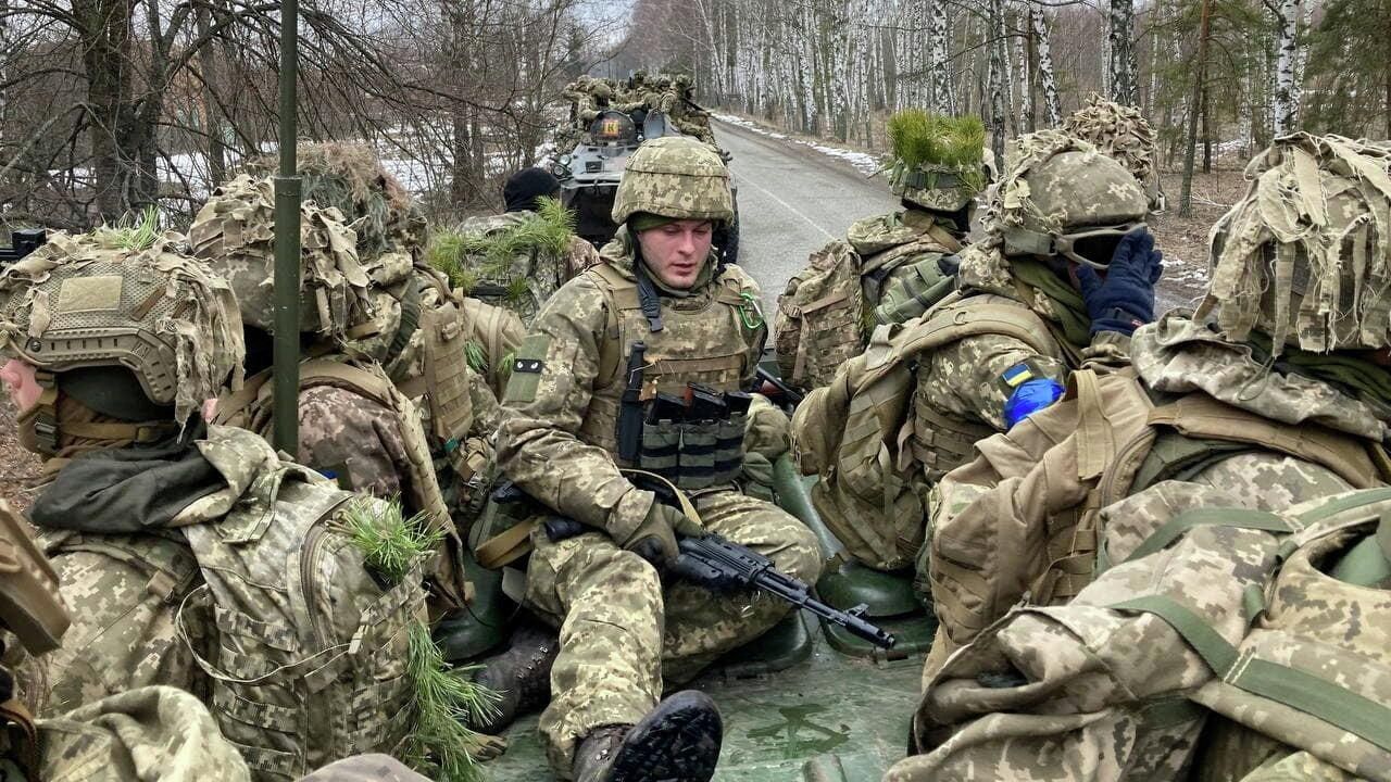 Украинские военные Украинские военные - РИА Новости, 1920, 20.02.2022
