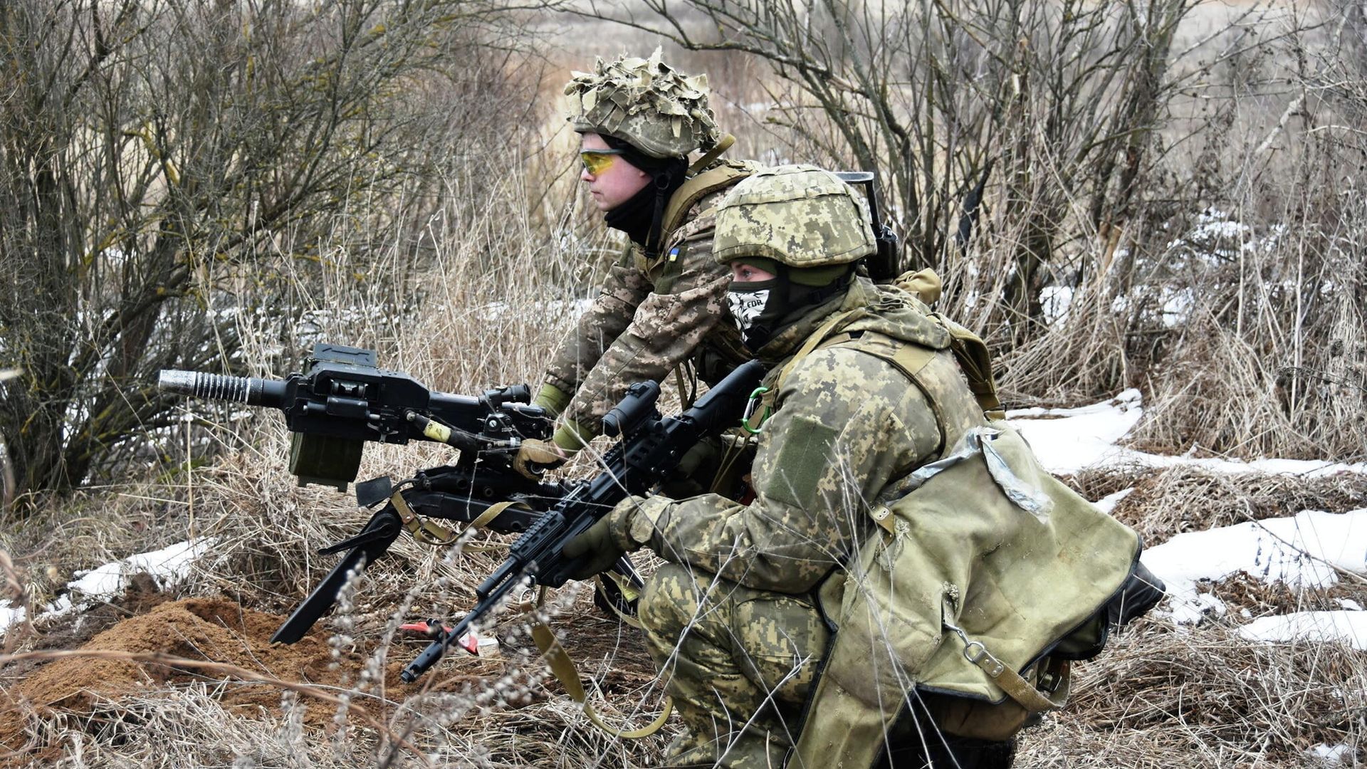 Украинские военные Украинские военные - РИА Новости, 1920, 23.02.2022