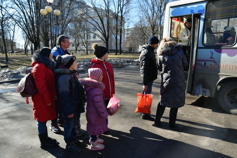 Эвакуация беженцев с территории ДНР Эвакуация беженцев с территории ДНР