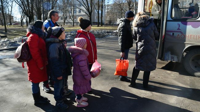 Эвакуация беженцев с территории ДНР